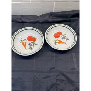 Thell Cellar‎ Vegetable Bowls Set of 2 Hand Painted Made in Italy